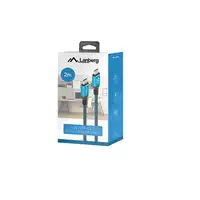 Lanberg CA-CMCM-45CU-0020-BK cable USB USB 3.2 Gen 2 (3.1 Gen 2) 2 m USB C Negro,
