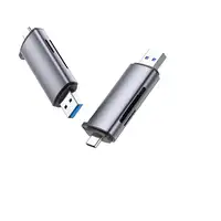 Ugreen 50706 lector de tarjeta USB/Micro-USB Plata