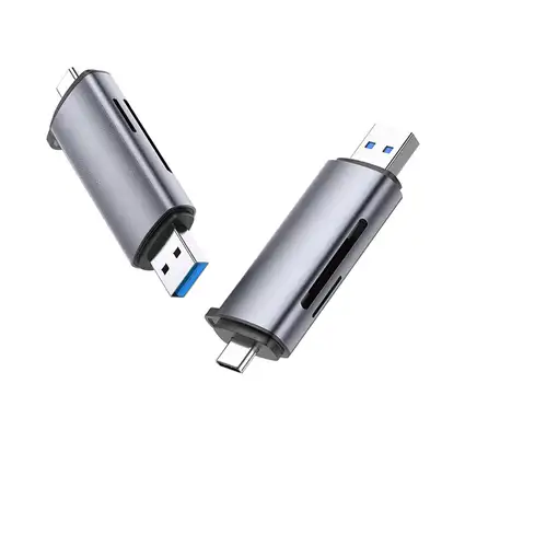 Ugreen 50706 lector de tarjeta USB/Micro-USB Plata