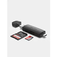 Vention Lector de Tarjetas Externo CLKB0/ USB 3.0 y USB Tipo-C