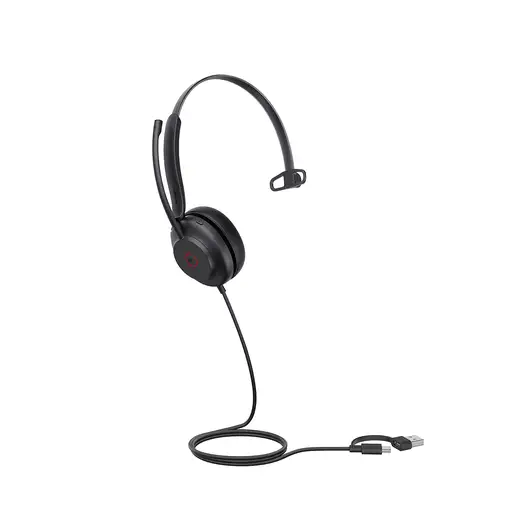 Yealink UH35 Mono Teams USB-C/A Auriculares Alámbrico Diadema Llamadas/Música USB