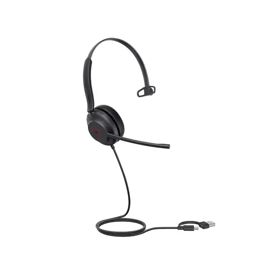 Yealink UH35 Mono Teams USB-C/A Auriculares Alámbrico Diadema Llamadas/Música USB