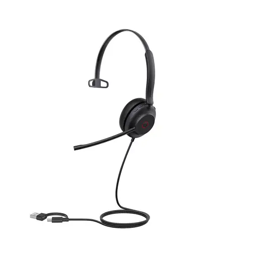 Yealink UH35 Mono Teams USB-C/A Auriculares Alámbrico Diadema Llamadas/Música USB