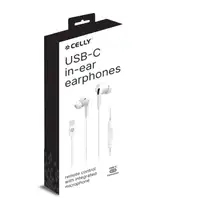 Celly UP1200TYPECWH auricular y casco Auriculares Alámbrico Dentro de oído Llamada
