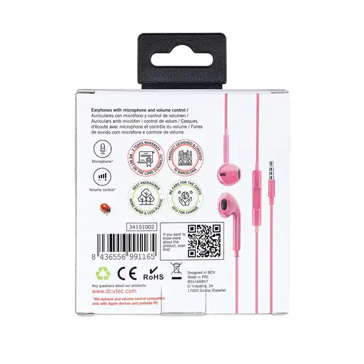 DCU Advance Tecnologic 34151002 auricular y casco Auriculares Alámbrico gancho de