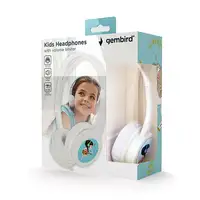 Gembird MHP-JR-W auricular y casco Auriculares Alámbrico Diadema Música Blanco