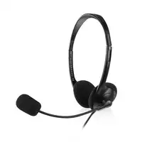 Ewent EW3567 auricular y casco Auriculares Alámbrico Diadema Llamadas/Música Negro