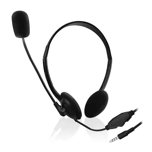 Ewent EW3567 auricular y casco Auriculares Alámbrico Diadema Llamadas/Música Negro
