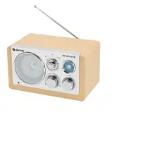 Denver TR-63LW radio Personal Analógica Bamboo, Plata