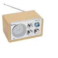 Denver TR-63LW radio Personal Analógica Bamboo, Plata