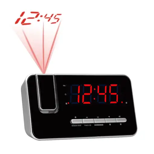 Denver CRP-618 Reloj Digital Negro