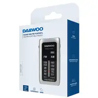 Daewoo DW1129 radio Portátil Analógica Negro, Plata