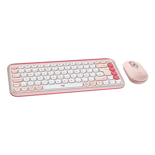 Logitech POP ICON COMBO, combinación de teclado y ratón Bluetooth, escritura cómod