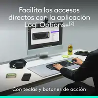 Logitech POP ICON COMBO, combinación de teclado y ratón Bluetooth, escritura cómod
