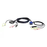 ATEN VGA USB to DVI KVM Cable 3m cable para video, teclado y ratón (kvm) Negro, Az