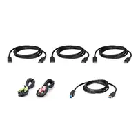 ATEN Kit de cable para KVM seguro DisplayPort triple display USB de 1,8 m