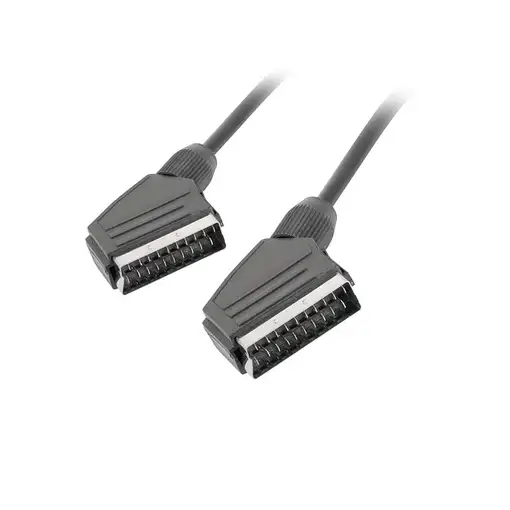 Lanberg CA-EUEU-10CC-0018-BK cable EUROCONECTOR 1,8 m SCART (21-pin) Negro