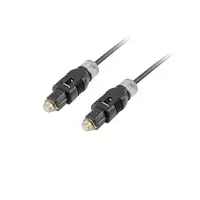 Lanberg CA-TOSL-10CC-0020-BK Cable de fibra óptica e InfiniBand 2 m Toslink Negro