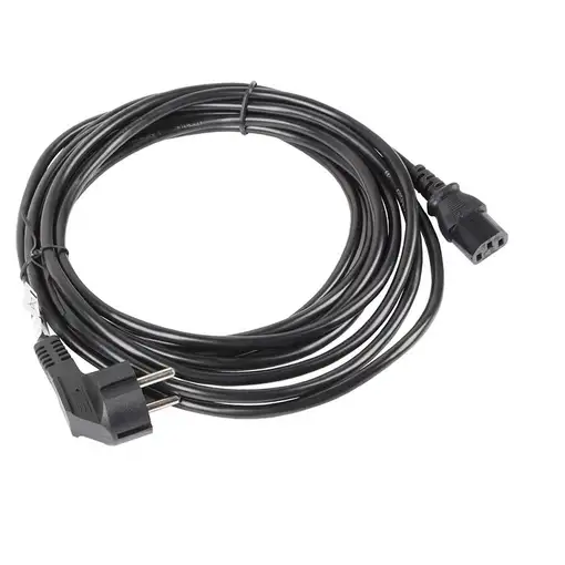 Lanberg CA-C13C-11CC-0100-BK cable de transmisión Negro 10 m C13 acoplador CEE7/7