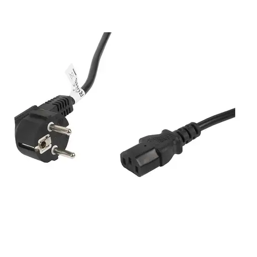 Lanberg CA-C13C-11CC-0100-BK cable de transmisión Negro 10 m C13 acoplador CEE7/7
