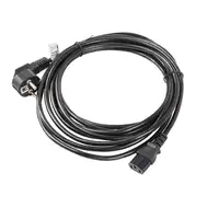 Lanberg CA-C13C-11CC-0100-BK cable de transmisión Negro 10 m C13 acoplador CEE7/7