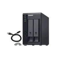 QNAP TR-002 caja para disco duro externo Carcasa de disco duro/SSD Negro 2.5/3.5"