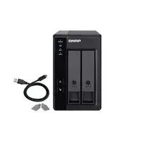 QNAP TR-002 caja para disco duro externo Carcasa de disco duro/SSD Negro 2.5/3.5"