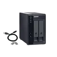 QNAP TR-002 caja para disco duro externo Carcasa de disco duro/SSD Negro 2.5/3.5"