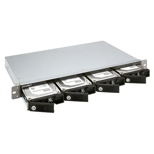 QNAP TR-004U caja para disco duro externo Carcasa de disco duro/SSD Negro, Gris 2.