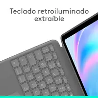 Logitech Combo Touch, Funda con Teclado, iPad Air 13 Pulgadas (M2)(2024) - Teclado