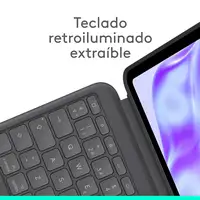 Logitech Combo Touch, funda con teclado, iPad Pro 13 pulgadas (M4)(2024) - Teclado