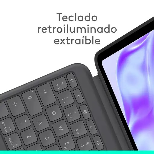 Logitech Combo Touch, funda con teclado, iPad Pro 13 pulgadas (M4)(2024) - Teclado