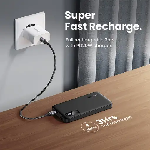 Ugreen 25742 batería externa Ión de litio 10000 mAh Negro