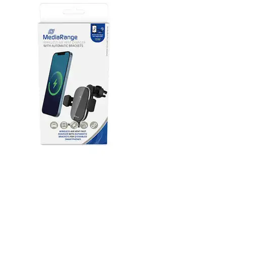 MediaRange MRMA117 cargador de dispositivo móvil Smartphone Negro Cargador inalámb