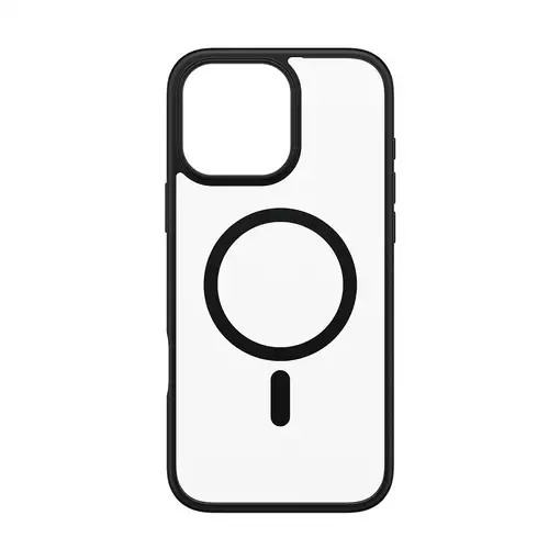 PanzerGlass ® HardCase Transparent w. Black MagSafe & Frame iPhone 16 Pro Max fund
