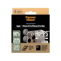 PanzerGlass ® Hoops® Transparent Camera Lens Protector iPhone 16 Pro | 16 Pro Max