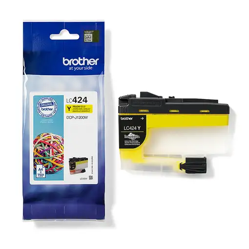 Brother LC424Y cartucho de tinta 1 pieza(s) Original Amarillo