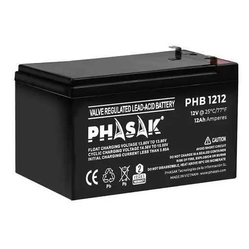Phasak Batería 12V 12Ah - PHB 1212