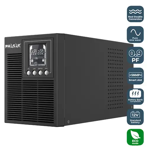 Phasak SAI Smart Pro Online 1000 VA - PH 9210