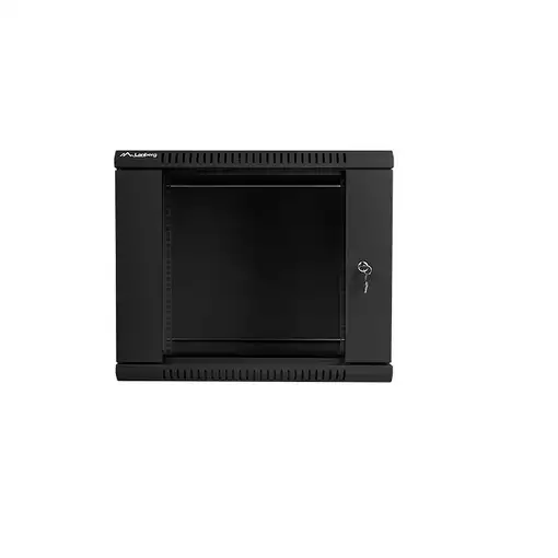 Lanberg WF01-6409-10B armario rack 9U Bastidor de pared Negro