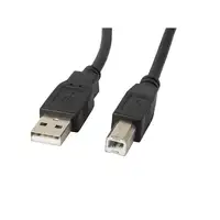 Lanberg CA-USBA-11CC-0030-BK cable USB USB 2.0 3 m USB B Negro