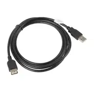 Lanberg CA-USBE-10CC-0018-BK cable USB USB 2.0 1,8 m USB A Negro