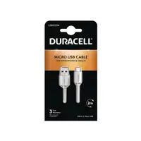 Duracell USB5023W cable USB 2.0 2 m USB A Micro-USB A Blanco
