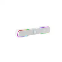 Mars Gaming MSBXW Blanco, Barra de Sonido RGB, Bluethooth 5.0+Jack 3.5, Sonido DSP