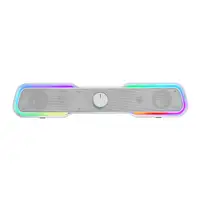 Mars Gaming MSBXW Blanco, Barra de Sonido RGB, Bluethooth 5.0+Jack 3.5, Sonido DSP