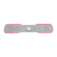 Mars Gaming MSBXW Blanco, Barra de Sonido RGB, Bluethooth 5.0+Jack 3.5, Sonido DSP