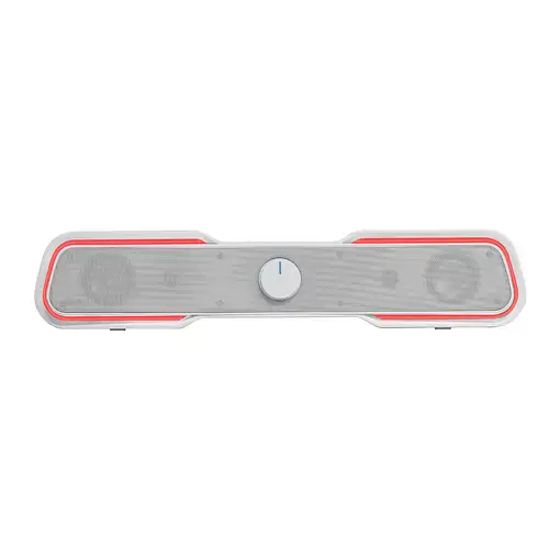Mars Gaming MSBXW Blanco, Barra de Sonido RGB, Bluethooth 5.0+Jack 3.5, Sonido DSP