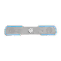 Mars Gaming MSBXW Blanco, Barra de Sonido RGB, Bluethooth 5.0+Jack 3.5, Sonido DSP