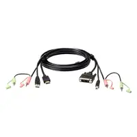ATEN Cable KVM HDMI a DVI-D USB con audio de 1,8 m