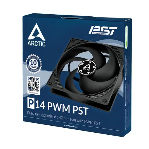 ARCTIC P14 PWM PST Carcasa del ordenador Ventilador 14 cm Negro
